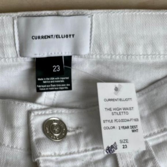 ♟8x HP!♟ NWT Current/Elliott Stiletto Jeans - Picture 9 of 14